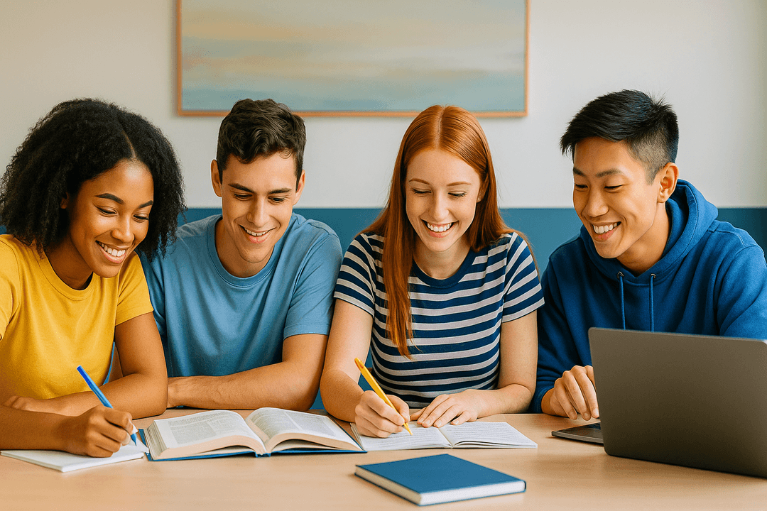 Aula de reforço escolar com professora auxiliando aluno